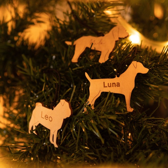 Personalised Dog Christmas Tree Decorations Christmas Decorations Dog Baubles Personalised Baubles Dog Decorations Doggies Dogs Etsy Canada