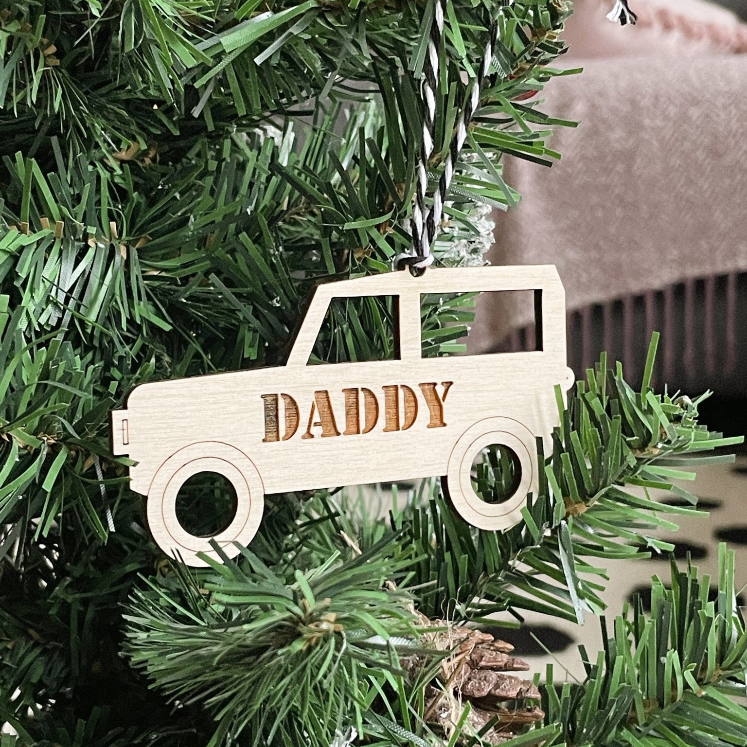 Personalised Car Christmas Tree Decorations | Personalized christmas ...