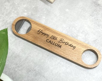 Personalised wooden bar bottle opener | Gifts for dad | Father's day gifts | Bar bottle opener | Personalized gifts for him