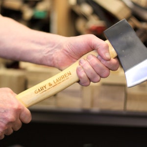 Personalised Axe - engraved hatchet - wooden axe - gifts for him - wedding gifts - men&#39;s axe - Christmas Gift for Dad - gift for a viking