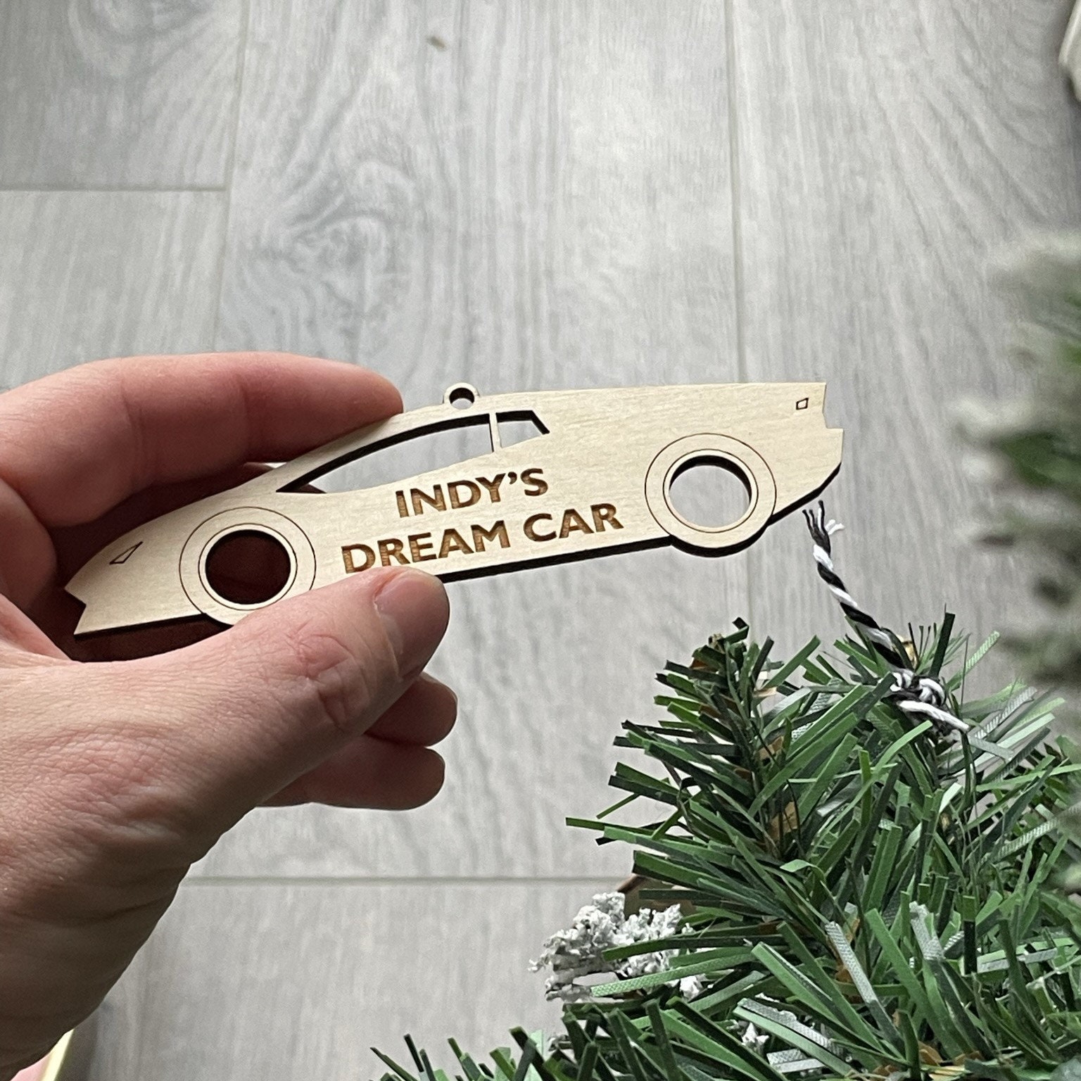Personalised Car Christmas Tree Decorations | Personalized christmas ...