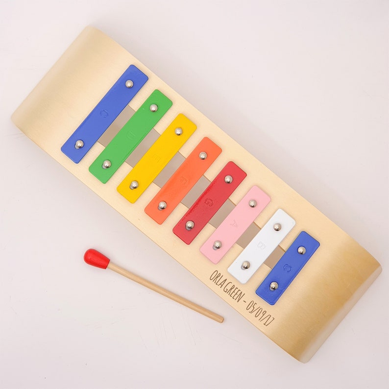 Personalisiertes Holz Xylophone für Kinder Sperrholz Etsy