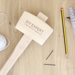 Personalised Wooden Mallet - wooden gift for dad - gifts for campers - camping mallet - DIY gift - gifts for dad - gifts for him - husband