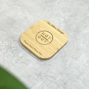 Personalised Wooden Phone Charger | Branded Gifts | Company Gifts | Wireless Phone charger | Personalized gifts for phones