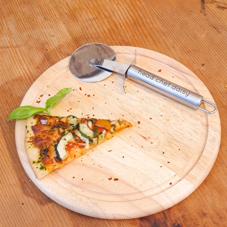 Personalised Pizza Cutter Pizza Roller for Parties Wedding Etsy UK