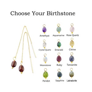 May include: A chart of birthstones with the name of each stone listed below it. The stones are arranged in rows of three. The stones are all small and round. The chart is on a white background.