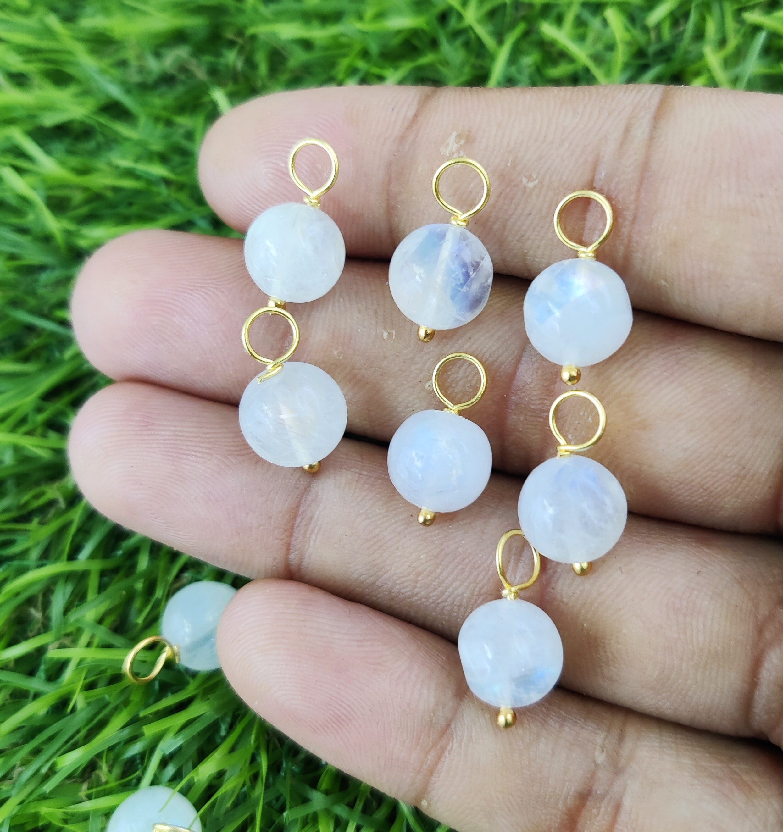 Rainbow Moonstone Large Eclectic Silver Artisan Hair Pin, 4.5” Blue-Violet flash Moonstone Hair Fork, Subtle Blue Flash, Moonstone Jewelry  main image 2