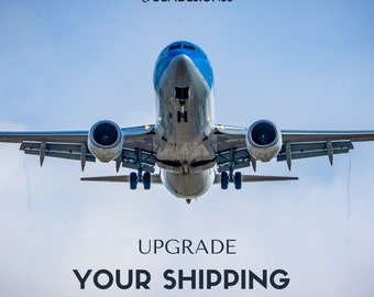 Annuncio di spedizione con opzione di upgrade.