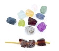 Birthstone Raw Nugget Drill Beads - 3mm Center-Drilled Gemstone Beads - Bracelet Making Beads - Selling Per Piece