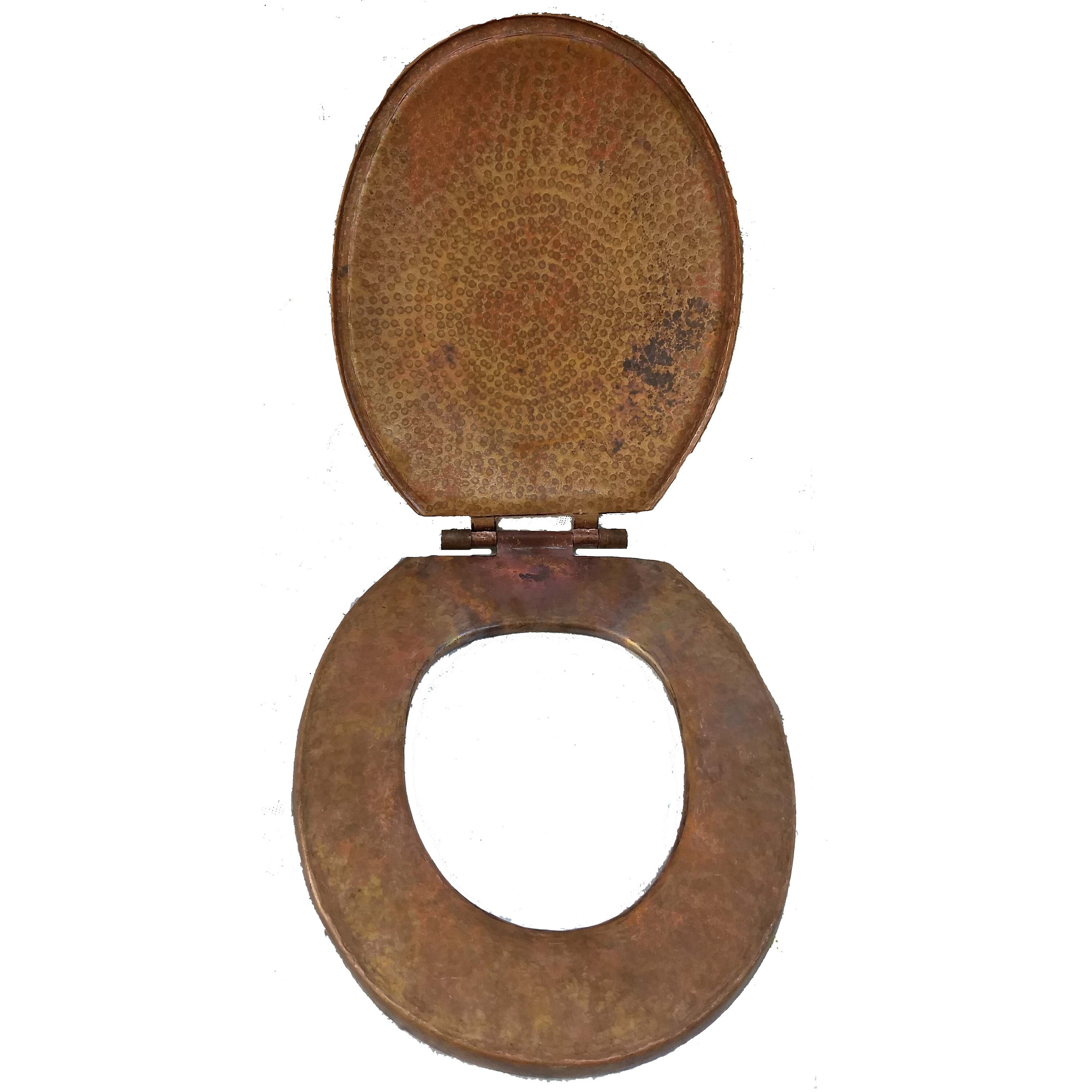 Hand Hand Hammered Pure Copper Round Toilet Seat and Etsy