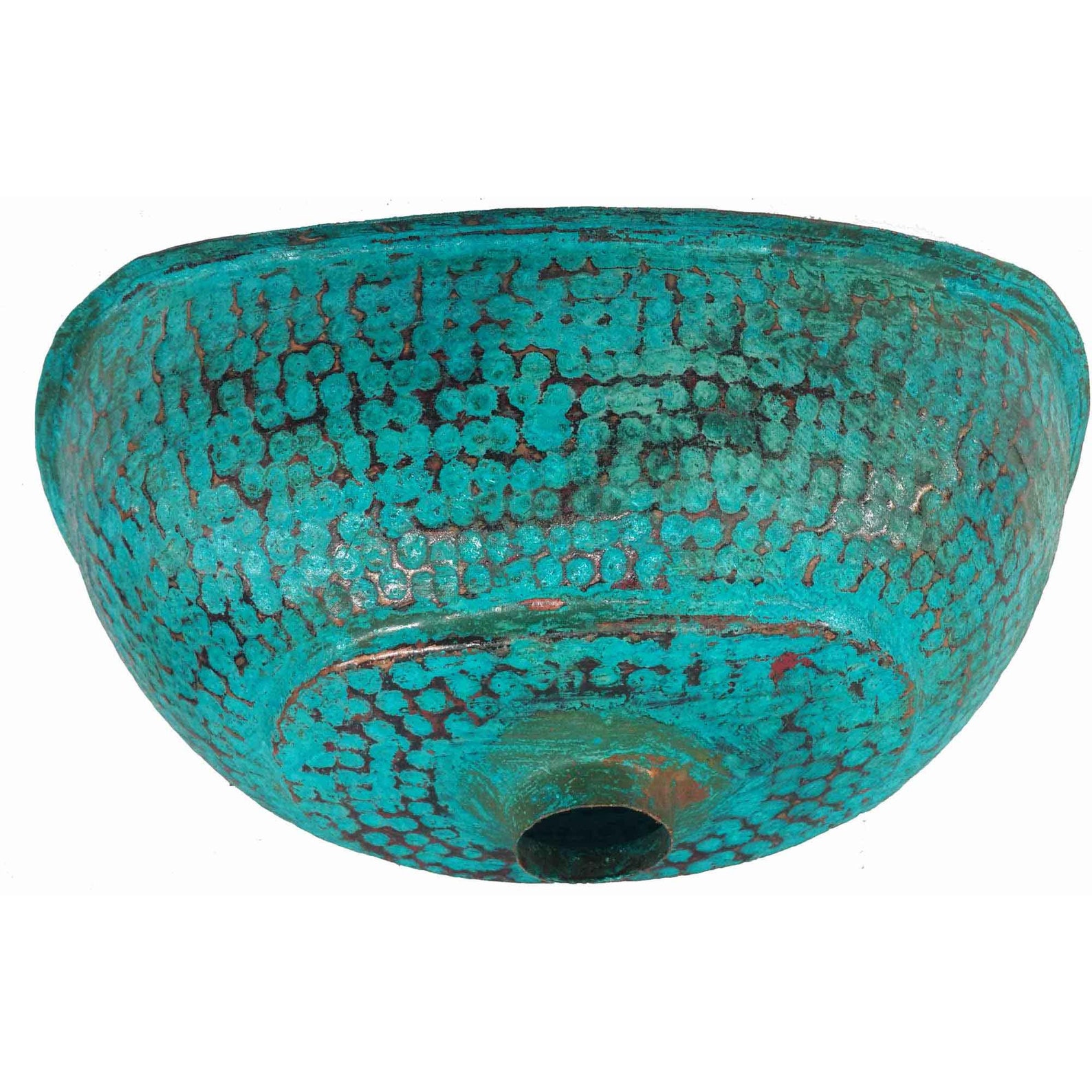 Mini Bathtub Copper Sink Verde Turquoise Green Patina Bathroom Etsy