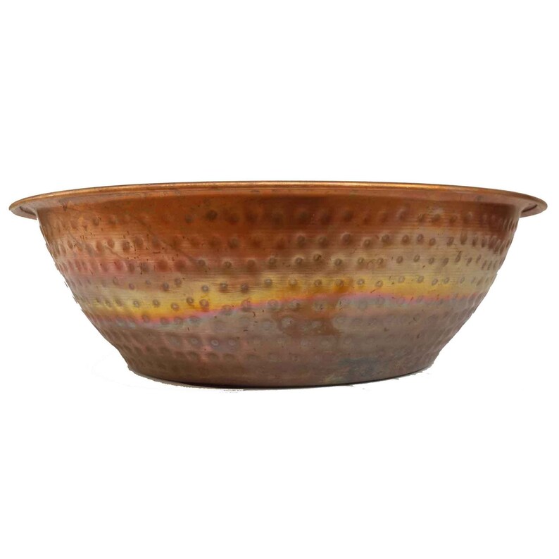 Rainbow Copper Flame Art Foot Massage Bath Pedicure Spa Bowl Etsy