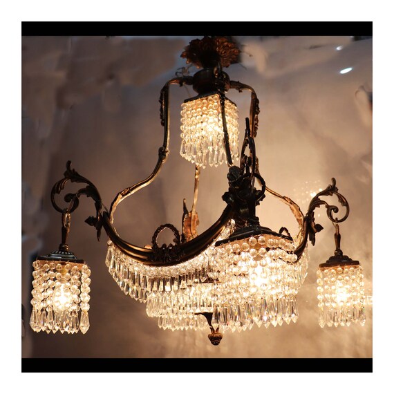 French Empire Crystal Chandelier Beads Chains Bronze Ceiling Singapore French Empire Crystal Chandelier Beads, Bronze Chandelier With Crystal Beads