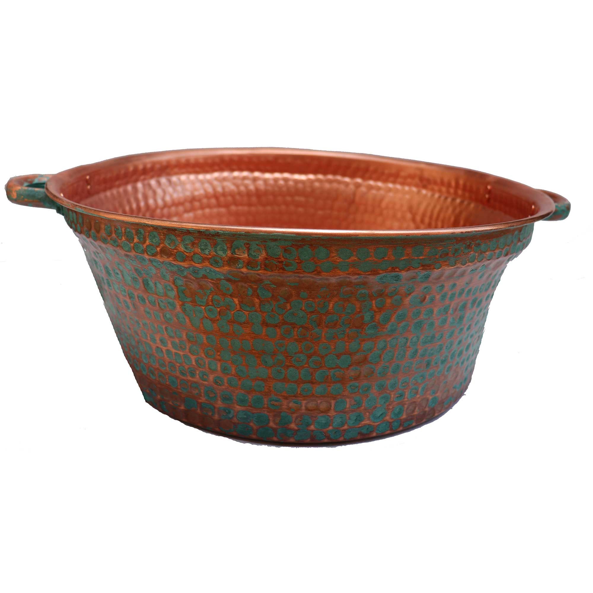 Portable Copper Foot Wash Bath Soaking Pedicure Bowl Massage Etsy