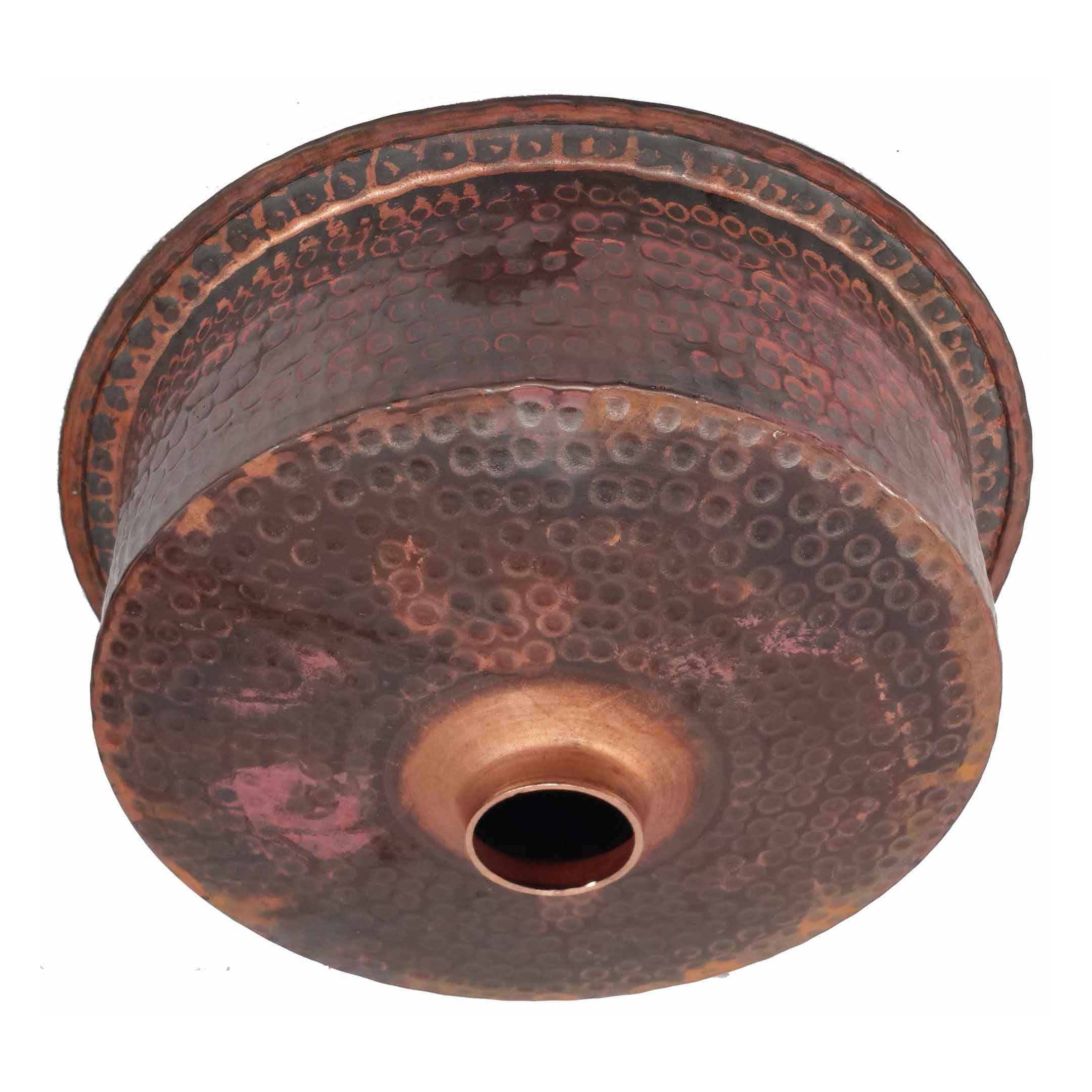 Matte rustikale Kupfer Gefäß Badezimmer Pfanne Waschbecken | Etsy