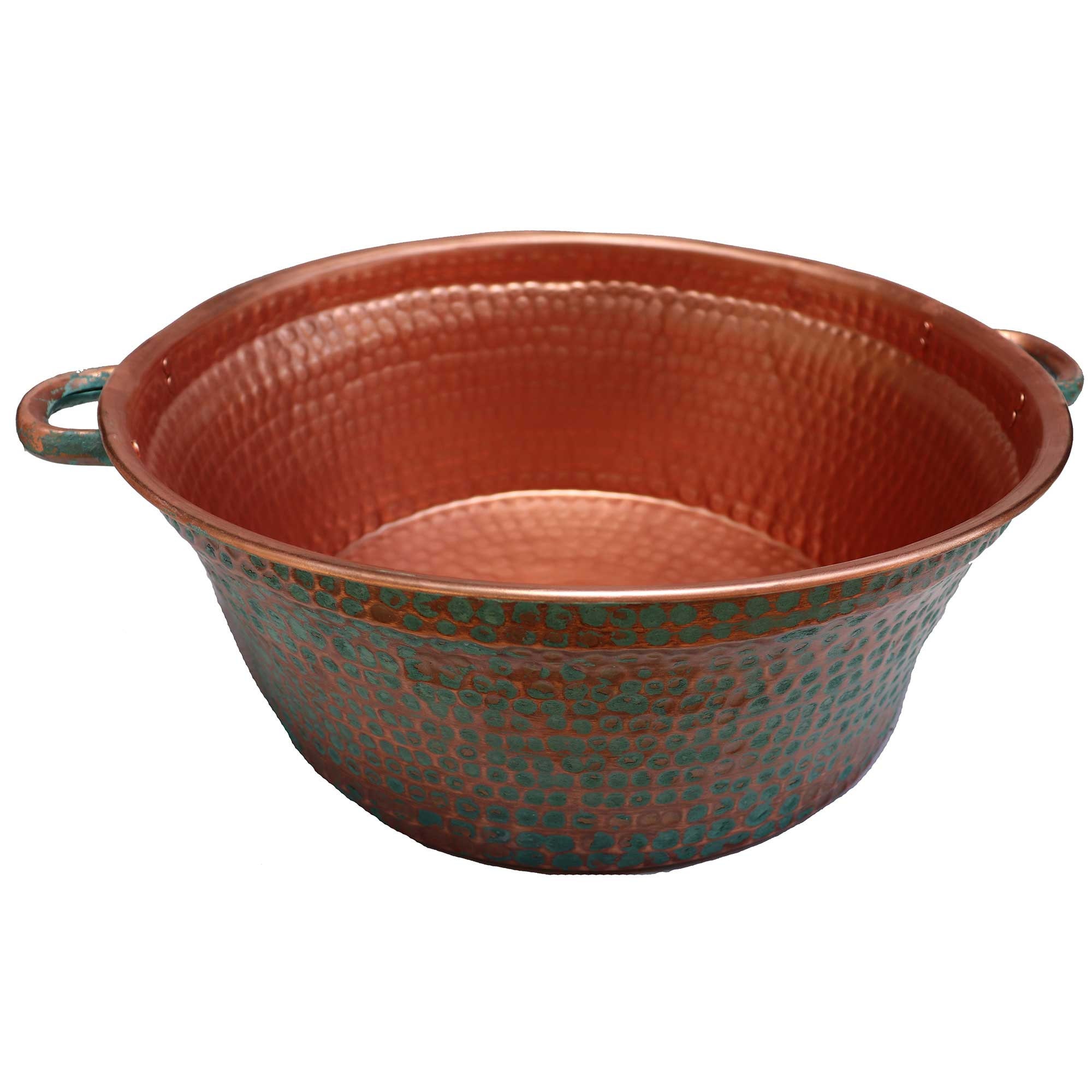 Portable Copper Foot Wash Bath Soaking Pedicure Bowl Massage Etsy