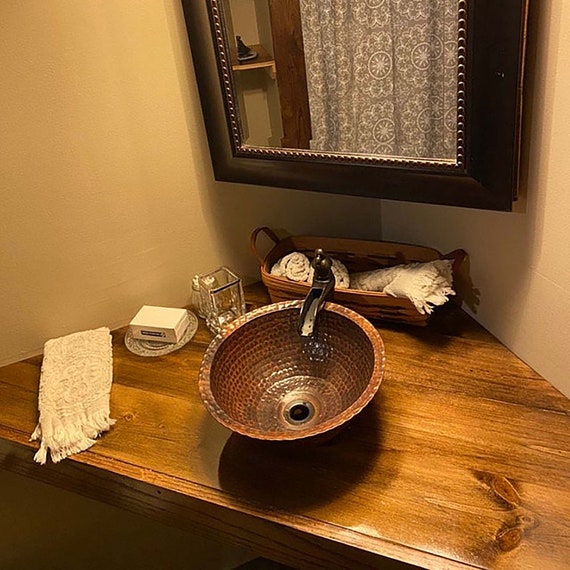 Copper Vessel Bathroom Sink Toilet Lavatory Wash Basin Bowl Washbowl