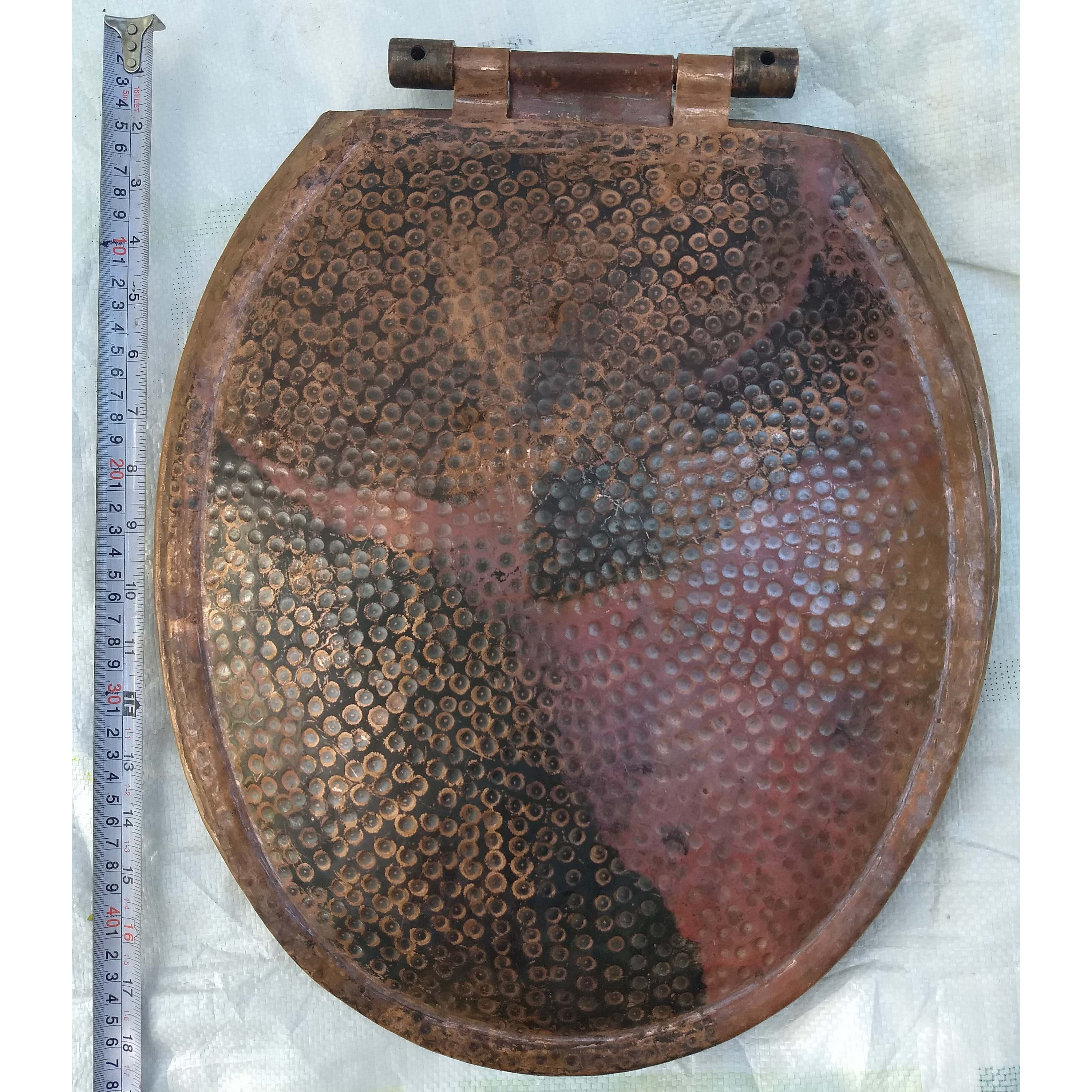 Hand Hand Hammered Pure Copper Round Toilet Seat and Etsy