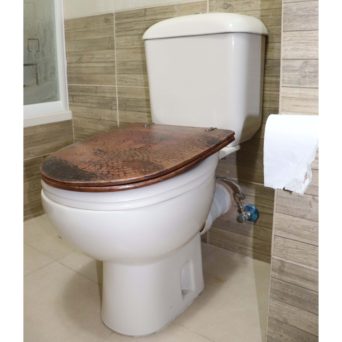 Standard Elongated Pure Natural Hand Hammered Copper Toilet Etsy