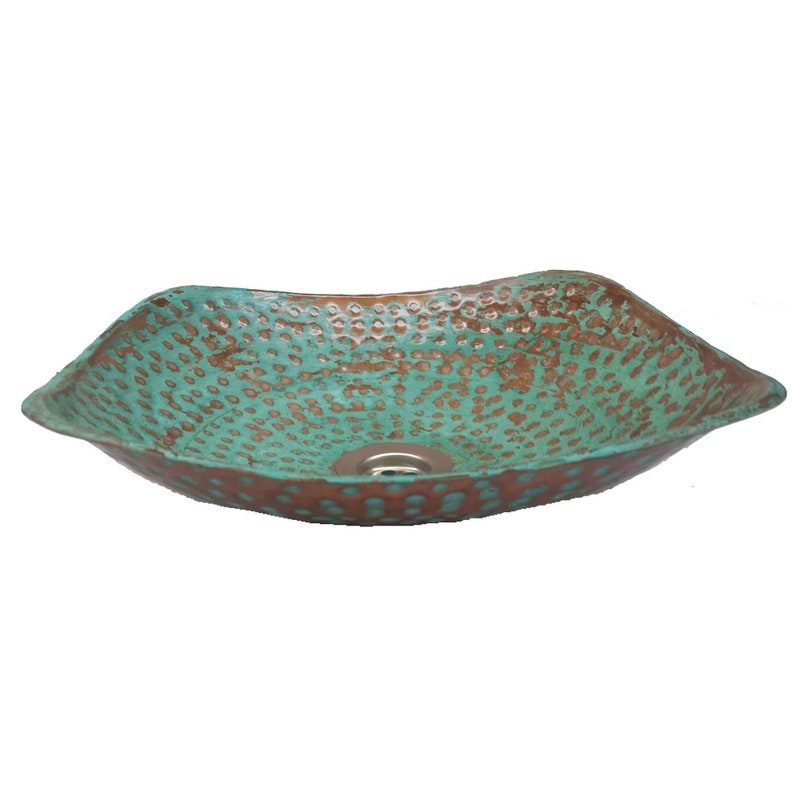 Copper Square Vessel Bathroom Sink Kitchen Remodel Wash Basin Etsy