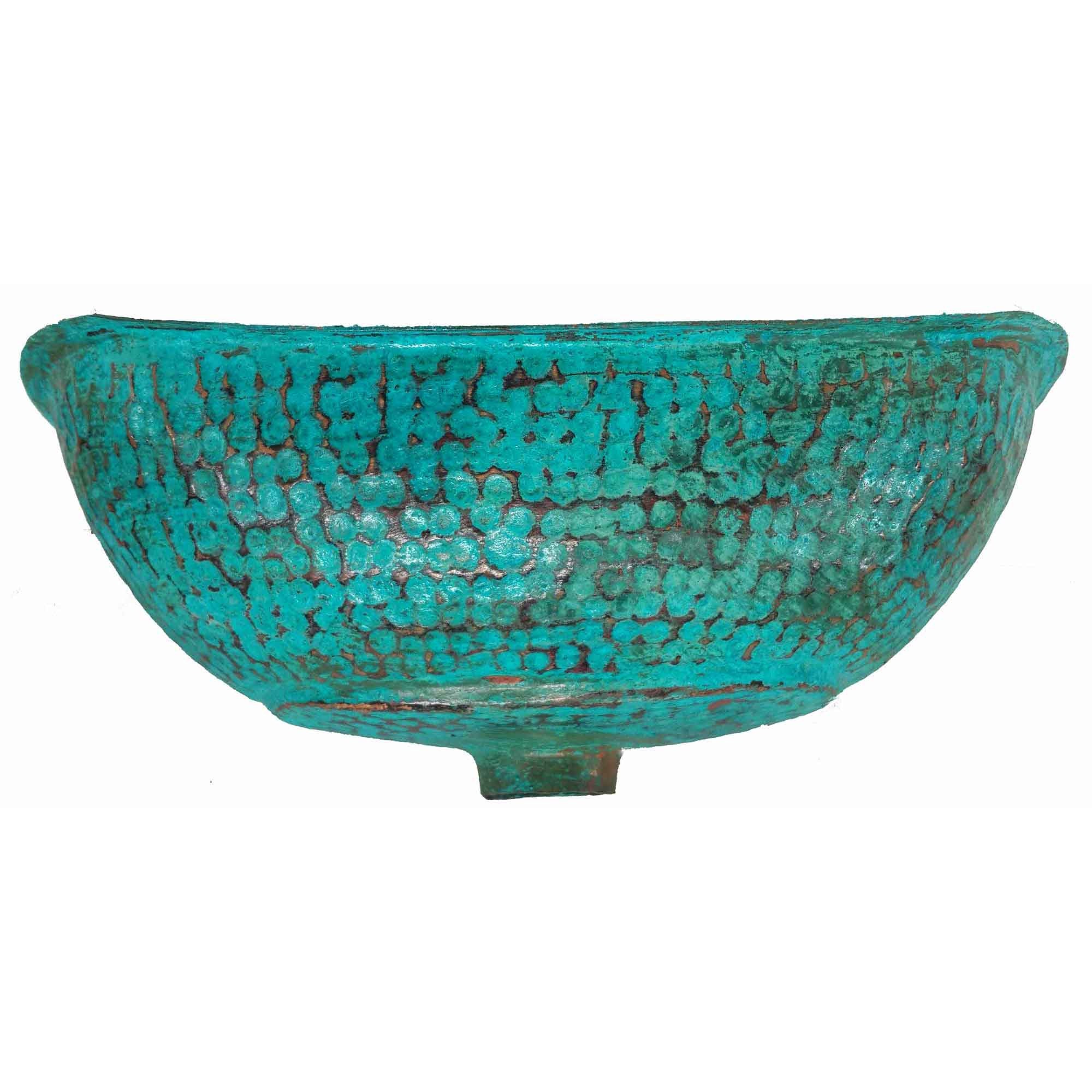 Mini Bathtub Copper Sink Verde Turquoise Green Patina Bathroom Etsy