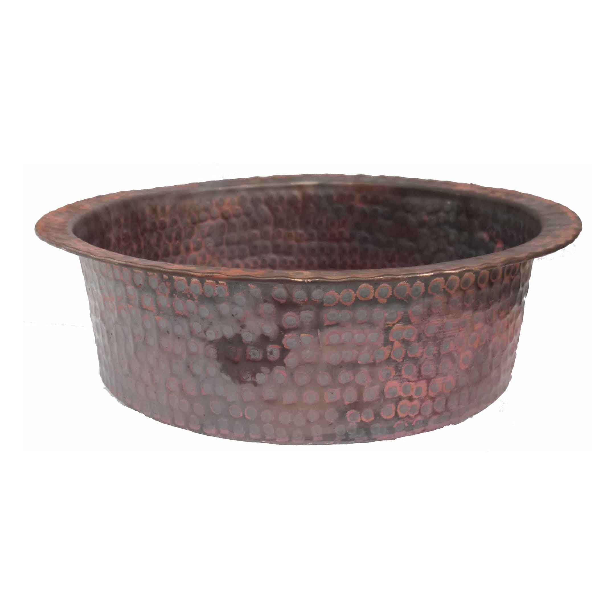 Matte rustikale Kupfer Gefäß Badezimmer Pfanne Waschbecken | Etsy