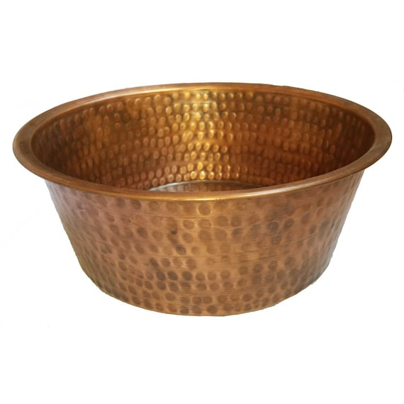 copper pet bowl