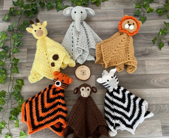 Baby blanket with animal head crochet pattern sale