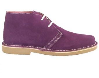 purple chukka boots