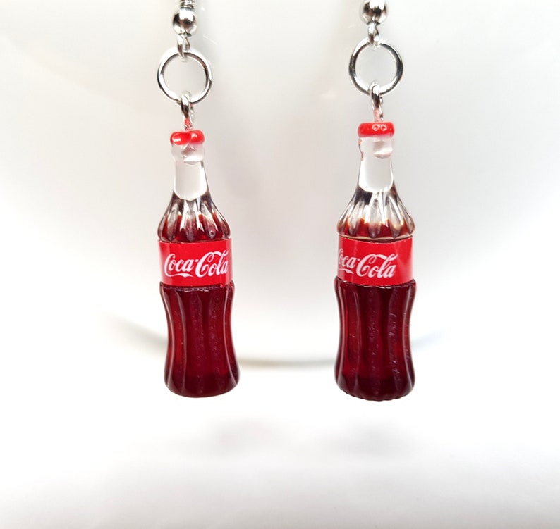 Cute Coca Cola Bottle Novelty Earrings | Etsy