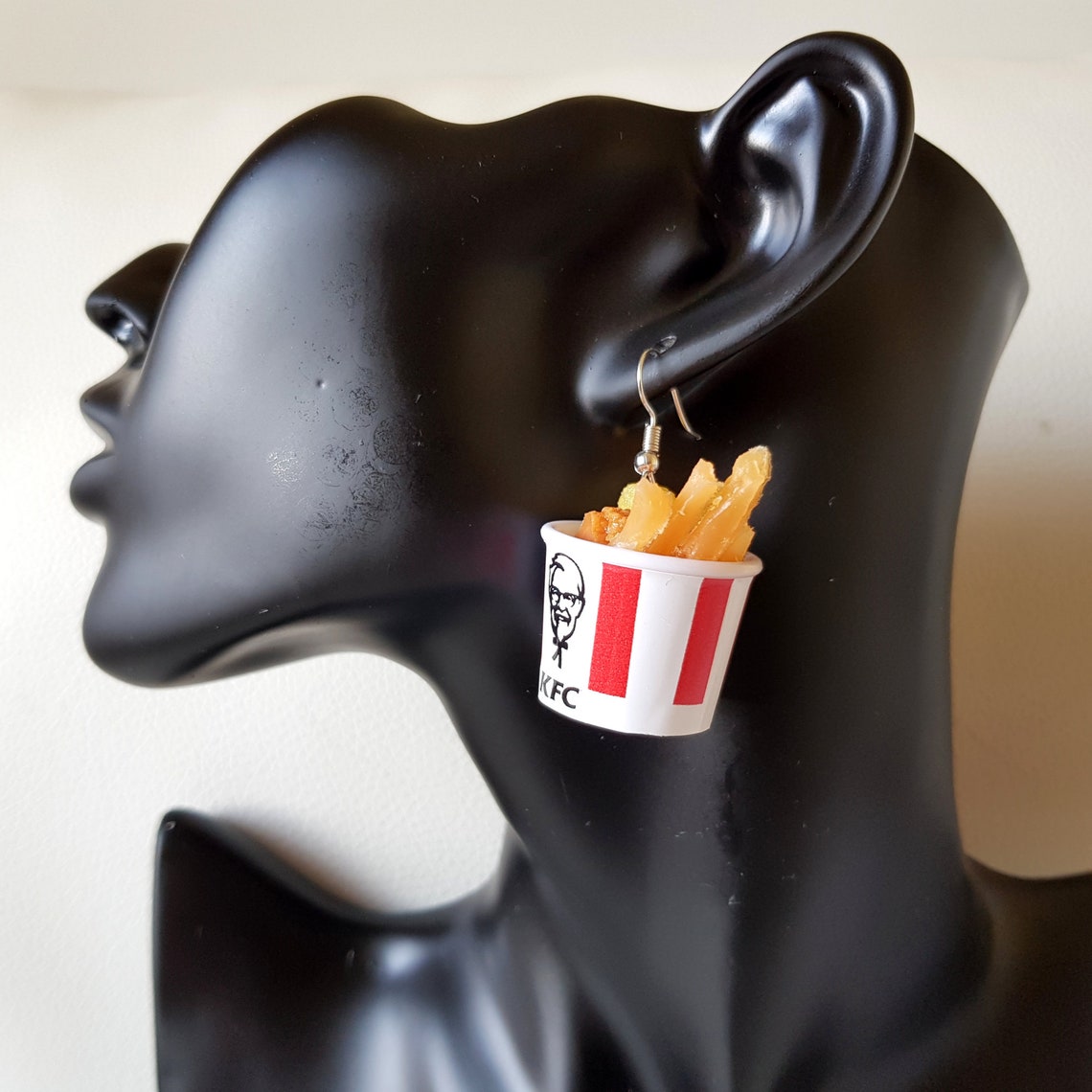KFC Bucket Meal Novelty Earrings Etsy UK