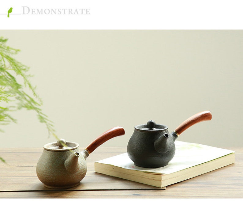 TANGPIN Ceramic Teapot wood handle Tea Pot