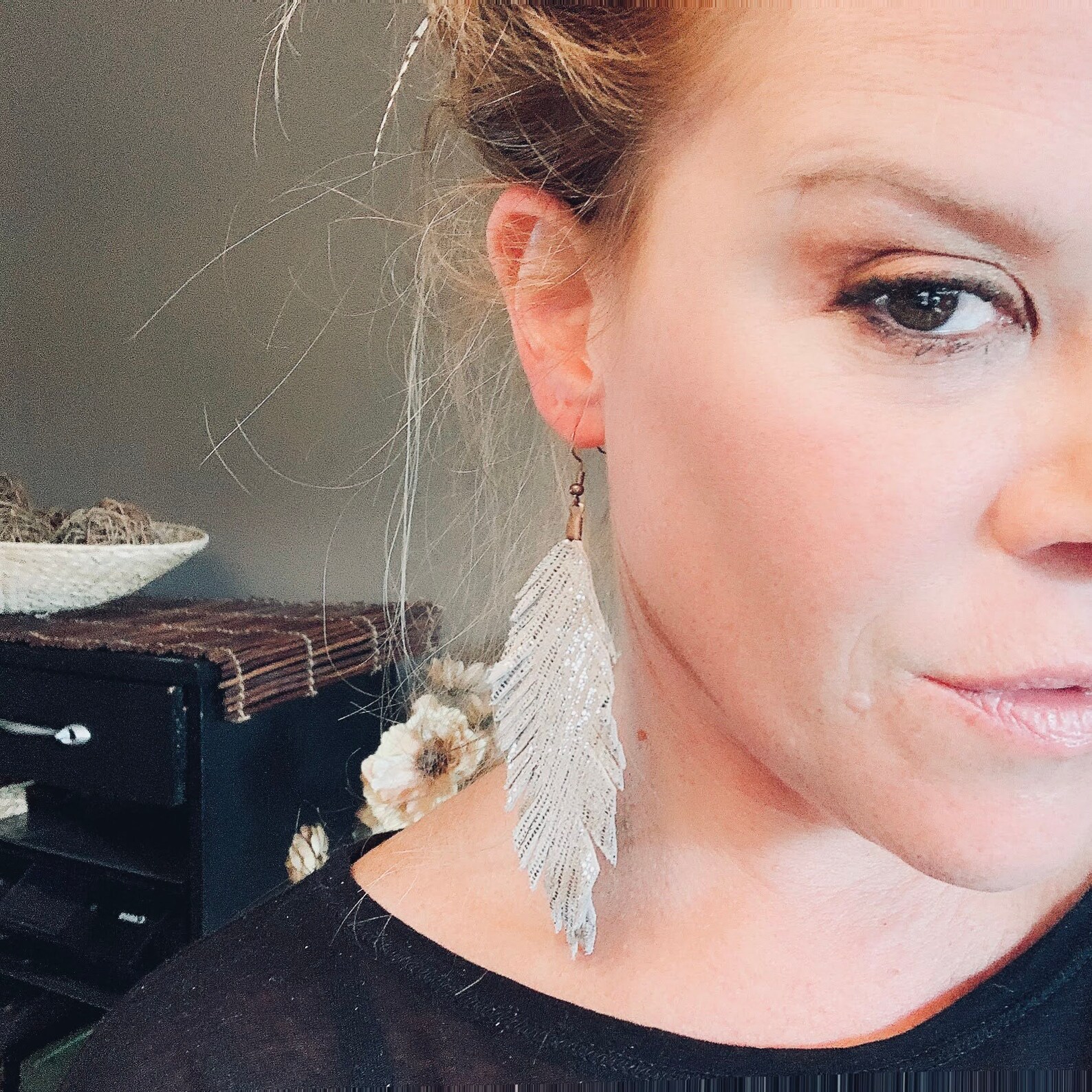 Leather Earrings Joanna Gaines Earring Boho Earrings Gypsy Etsy