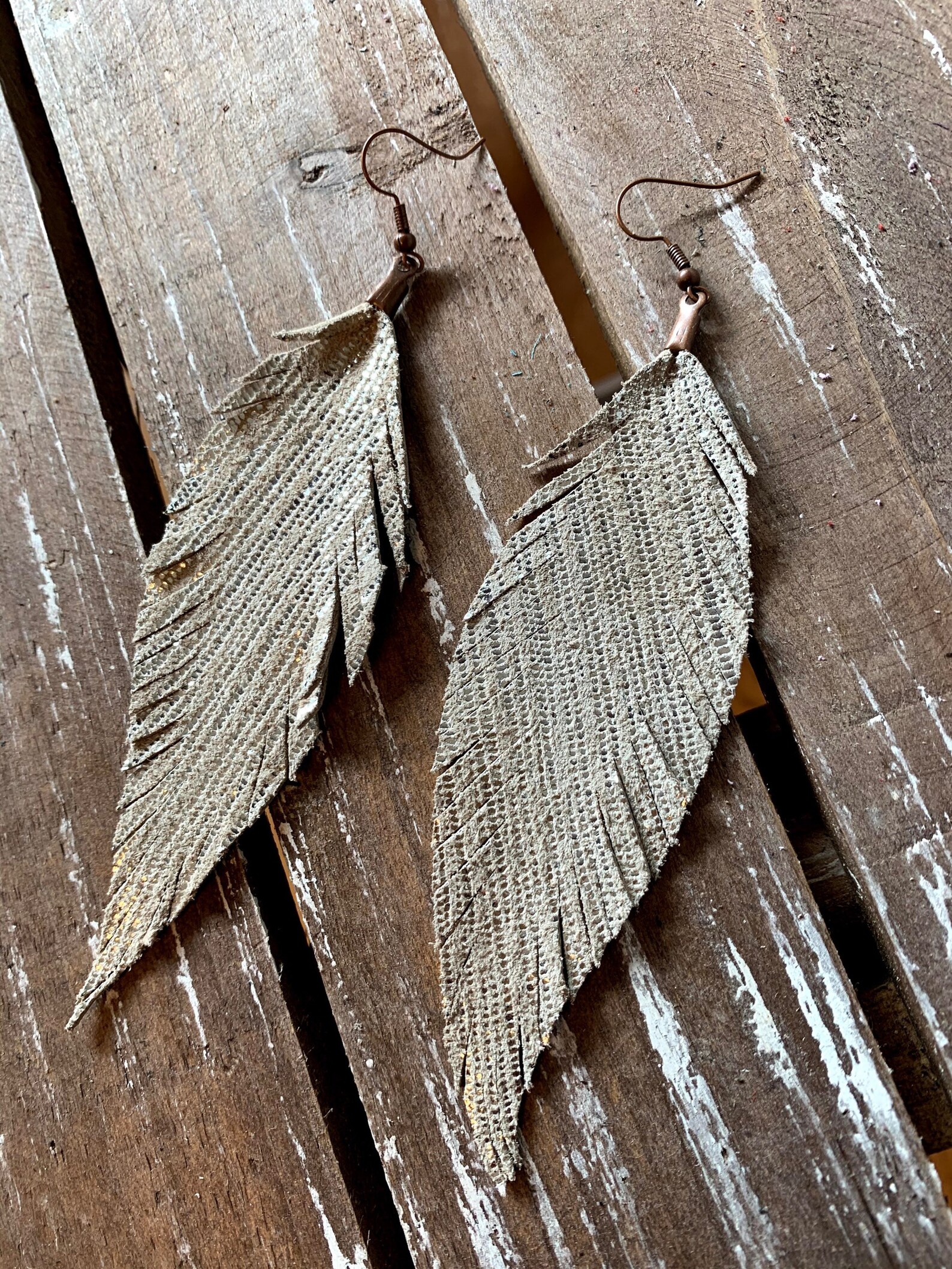 Leather Earrings Joanna Gaines Earring Boho Earrings Gypsy Etsy