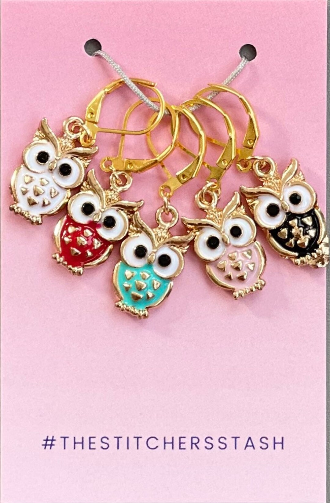 Owl Stitch Markers. Set of 5 or Single. Christmas Halloween Etsy
