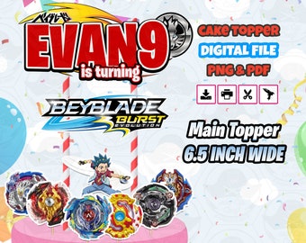 Custom Beyblade Cake Topper Ausdruck V3