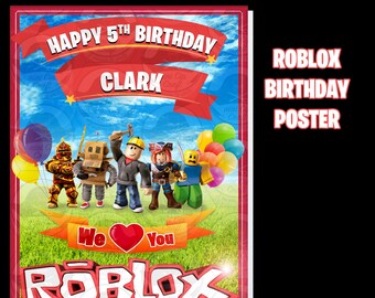 Roblox Poster Etsy - roblox poster