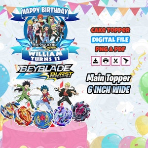 Custom Beyblade Cake Topper Template v2