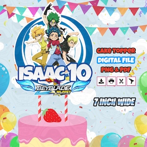 Custom Beyblade Cake Topper Template v5