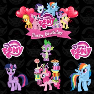 My Little Pony Cake Topper Digital Template