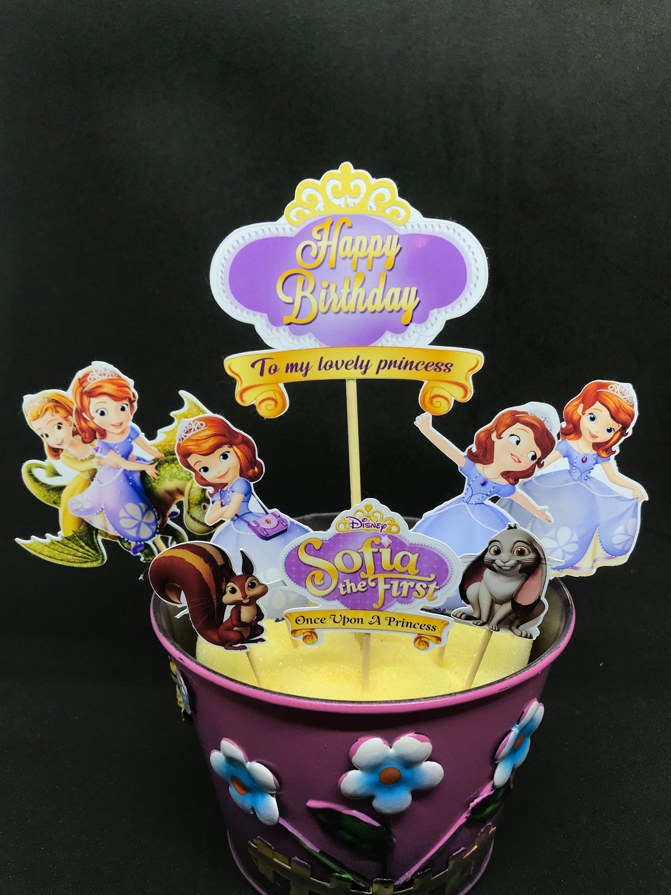 Sofia the First Cake Topper - Etsy Australia