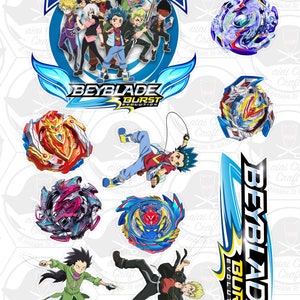 Beyblade Cake Topper Digital Printable - Full A4 Size Paper-with ...