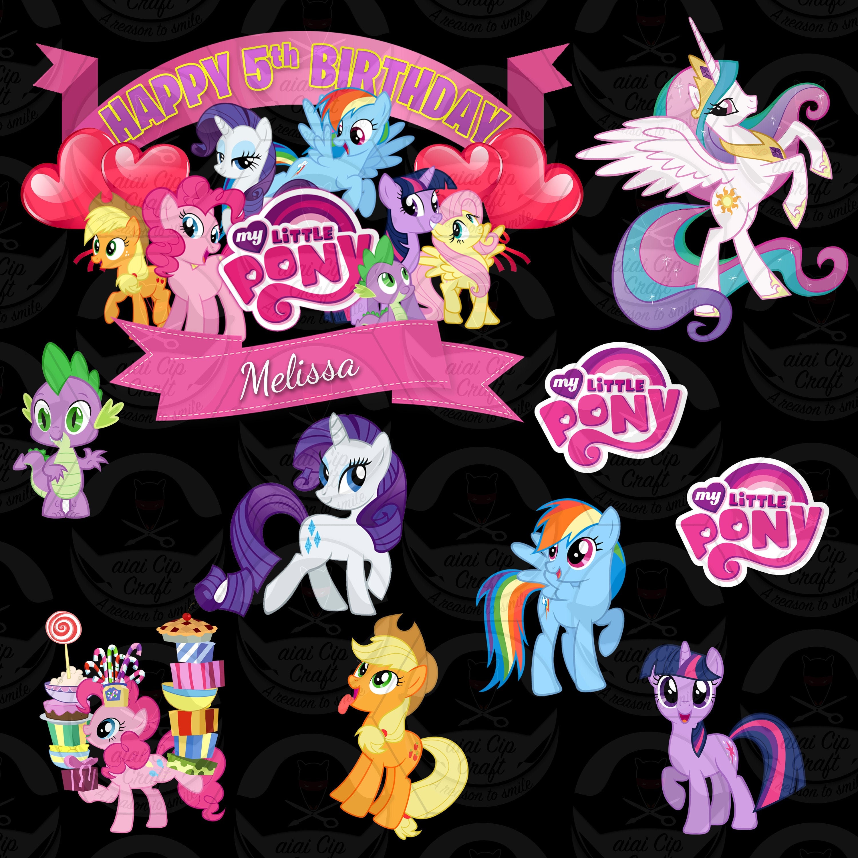 My little pony cake cheap tin