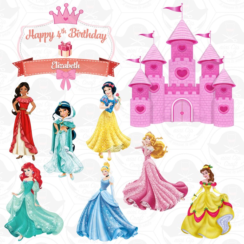 Castle Princess Cake Topper