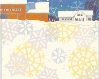 Snowy Day - Eight 4x6 Notecards