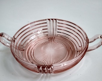Pink Depression Glass 'Manhattan" Bowl 5 1/2'