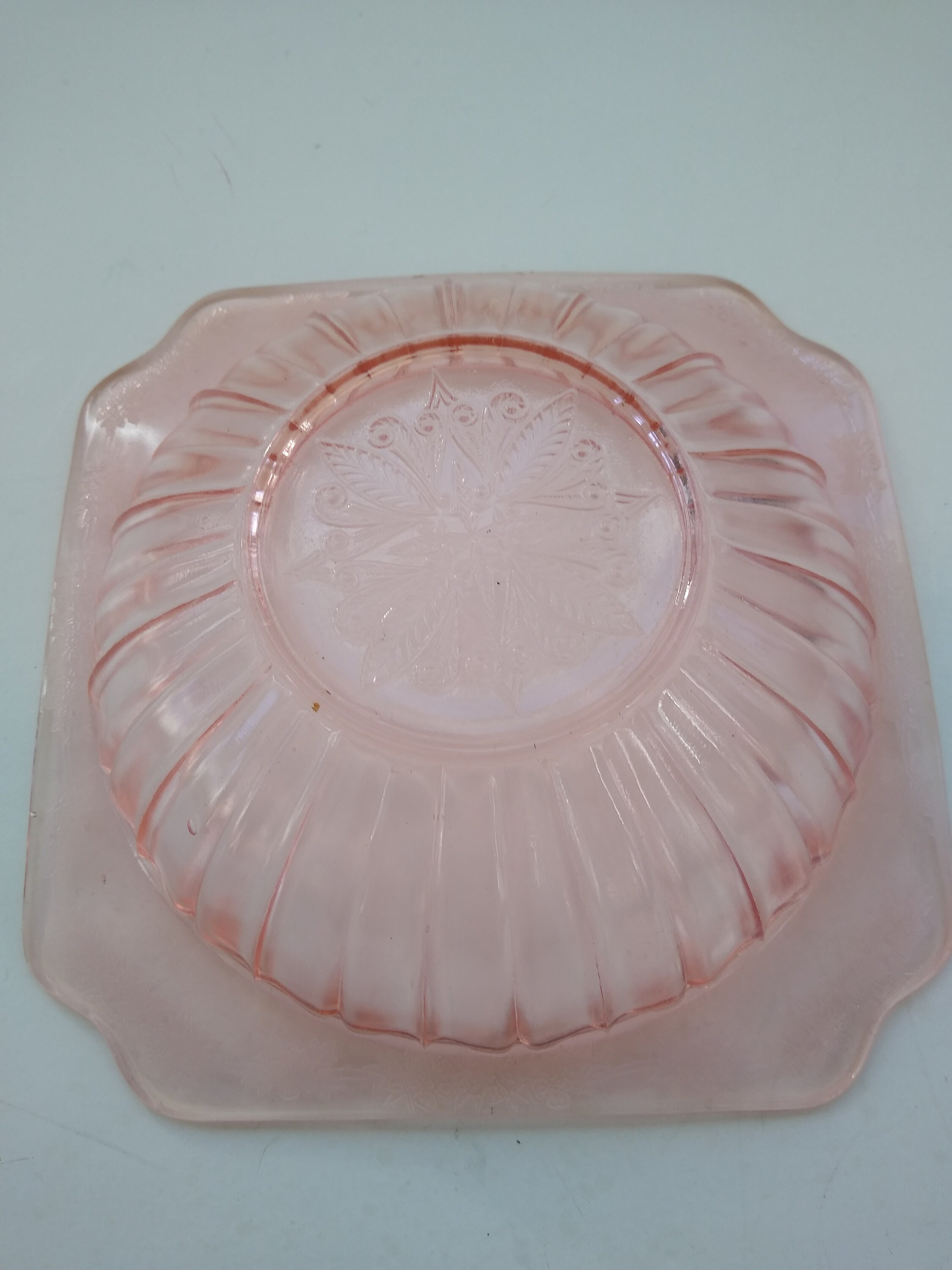 Pink Depression Glass adam Pattern Berry Bowl 7.75 Etsy