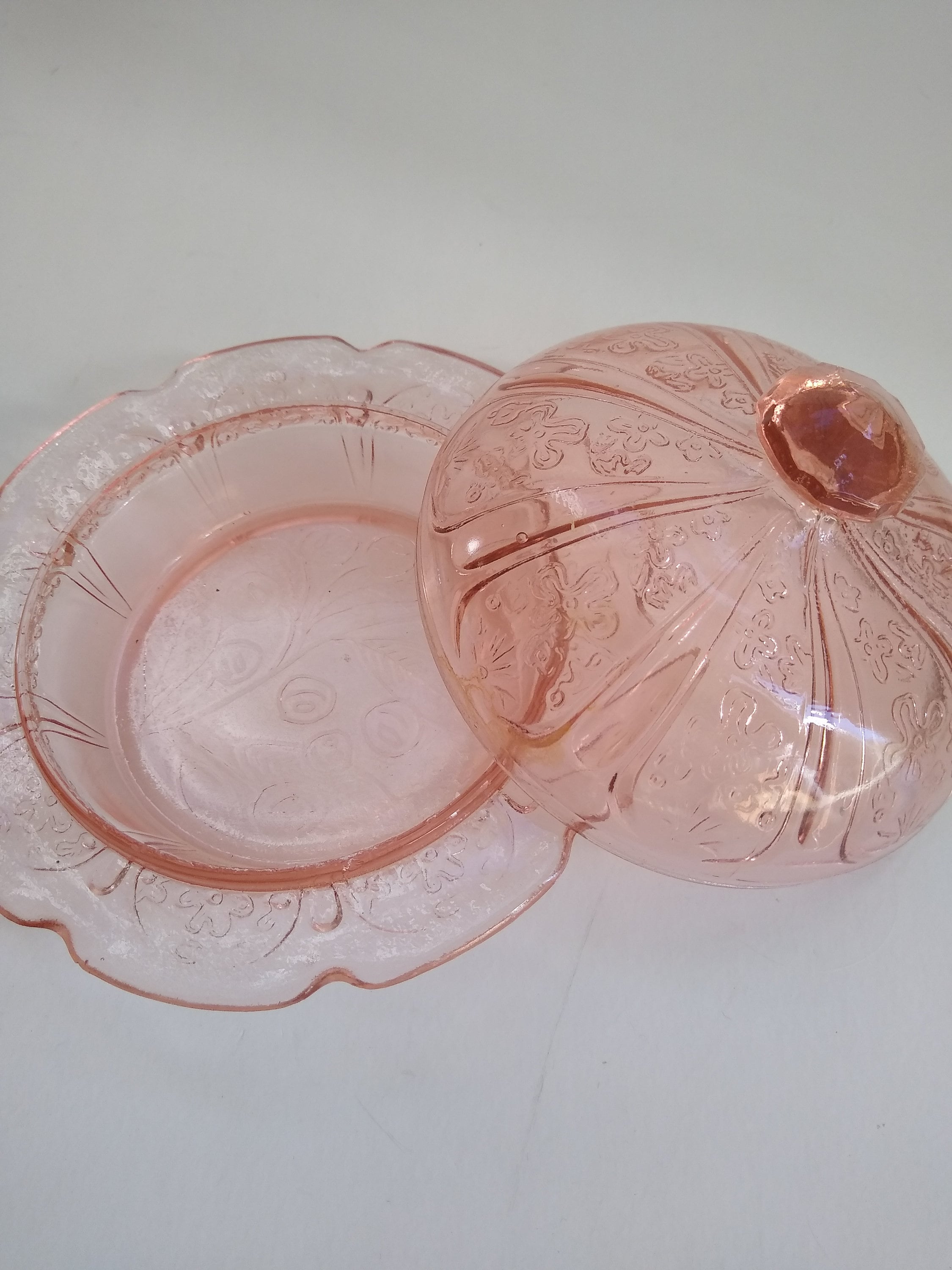 Pink Depression Glass cherry Blossom Pattern Etsy
