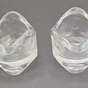 Vintage IKEA wavy votive candle holder 2&quot;.
