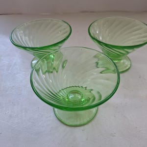 Pink depression glass &quot;Twisted Optic&quot; pattern Sherbert Plate 3.25&quot;.